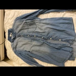 Jean button up